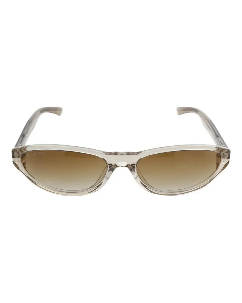 Balenciaga Neo transparent-frame sunglasses - Nude Nude
