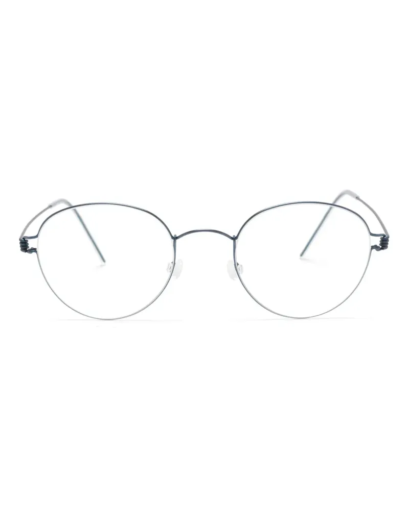 Lindberg Brille mit rundem Gestell - Blau Blau
