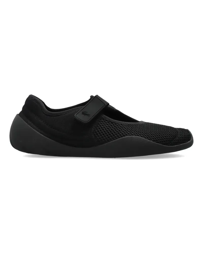 Lacoste Low Mystere Mesh-Sneakers mit Klettverschluss - Schwarz Schwarz