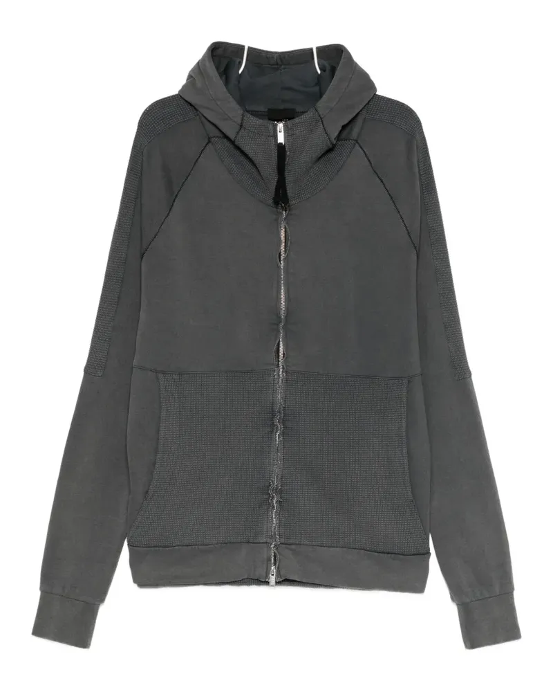 THOM KROM Kapuzenjacke mit Kontrasteinsätzen - Grau Grau