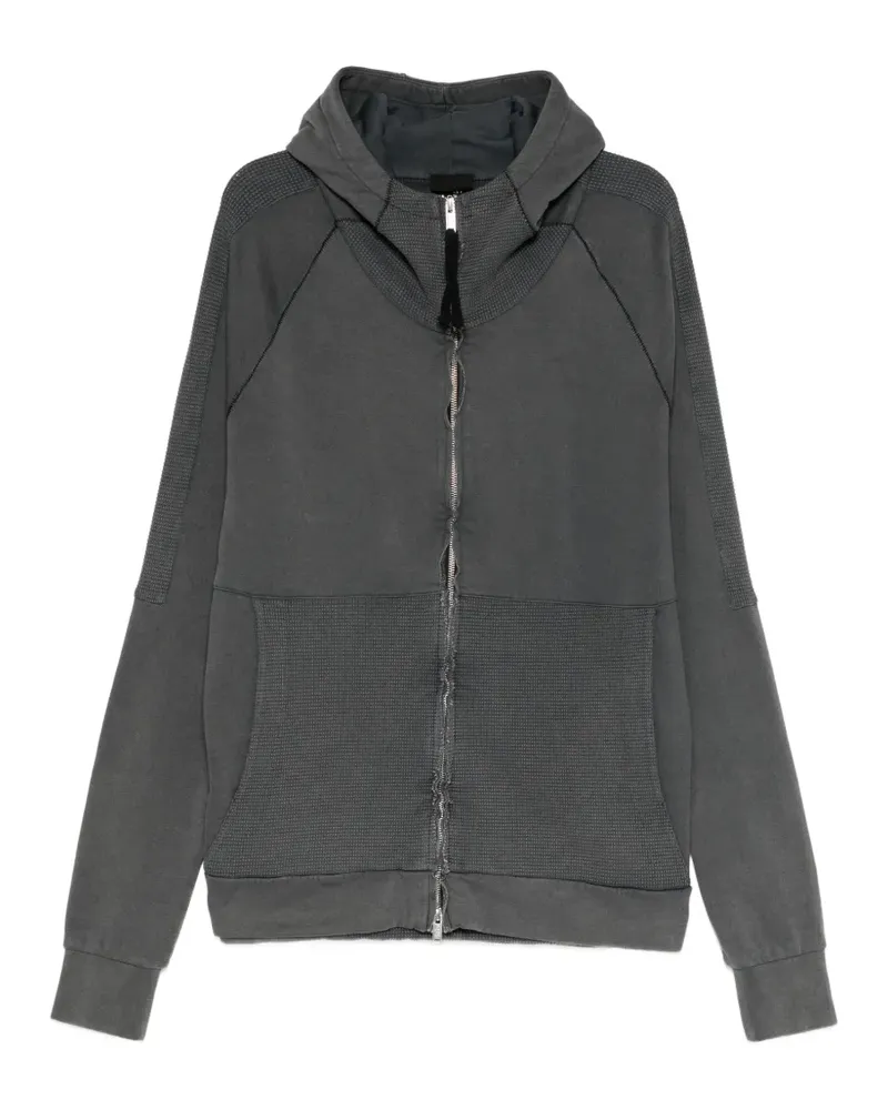 THOM KROM Kapuzenjacke mit Kontrasteinsätzen - Grau Grau