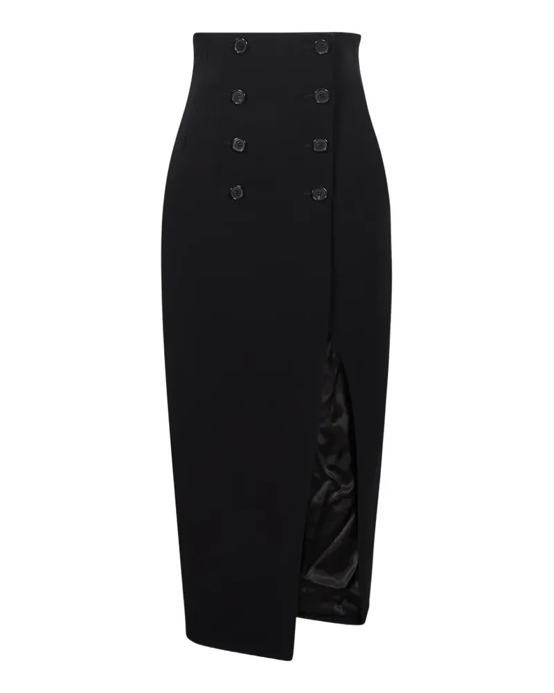 KHAITE Luiza skirt in black - Schwarz Schwarz