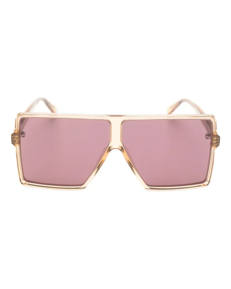 Saint Laurent SL 909 Betty S square-frame sunglasses - Nude Nude