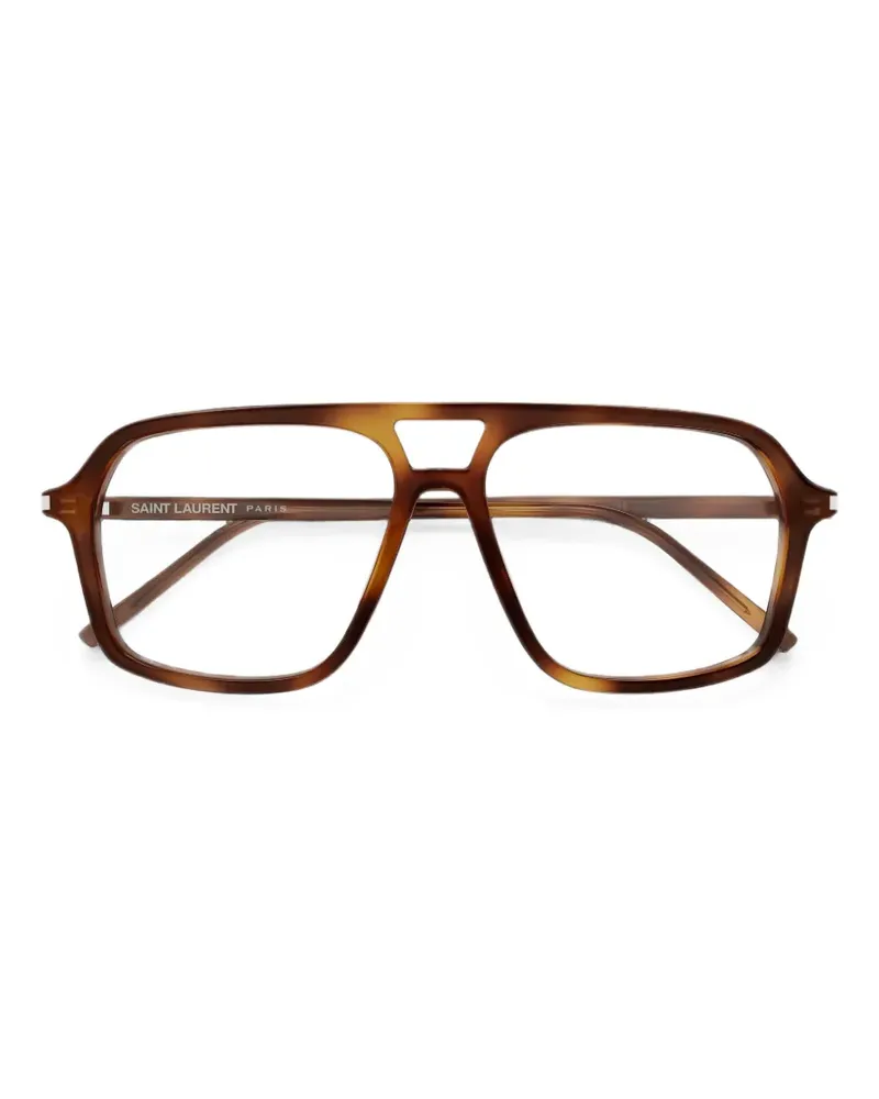 Saint Laurent Klassische Pilotenbrille - Braun Braun