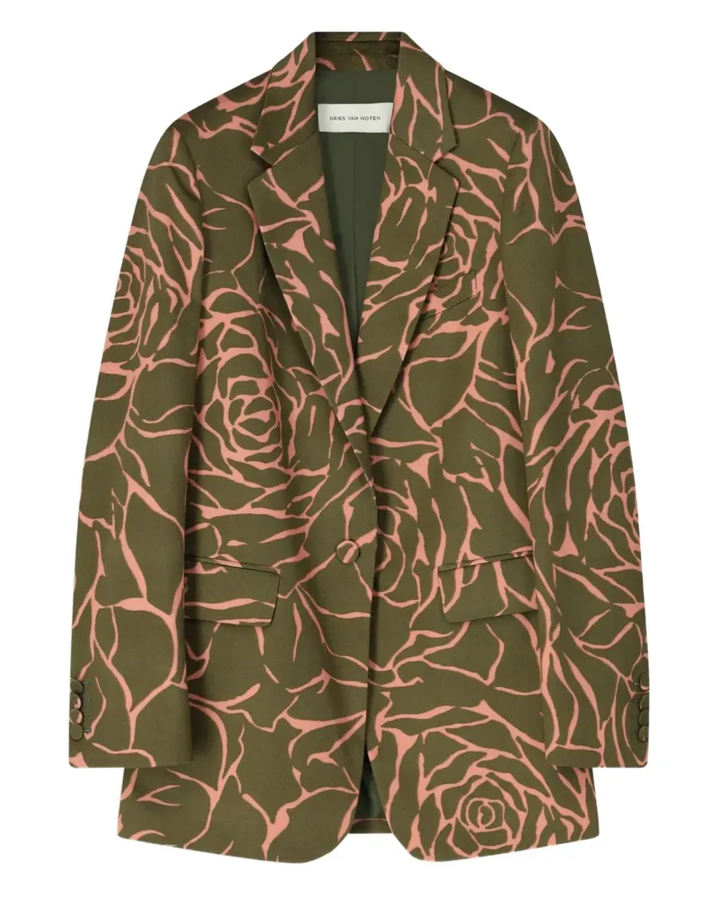 Dries van Noten Blazer mit lockerem Schnitt - Grün Grün