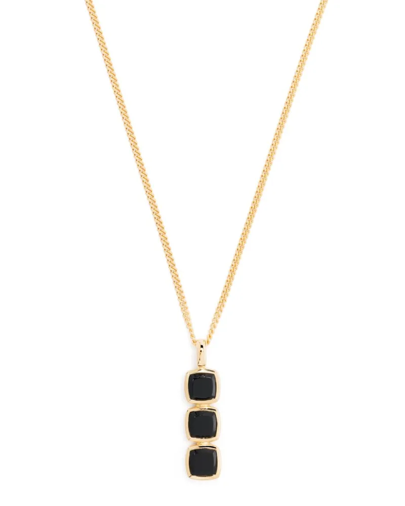 Tom Wood mini cushion pendant necklace - Gold Gold