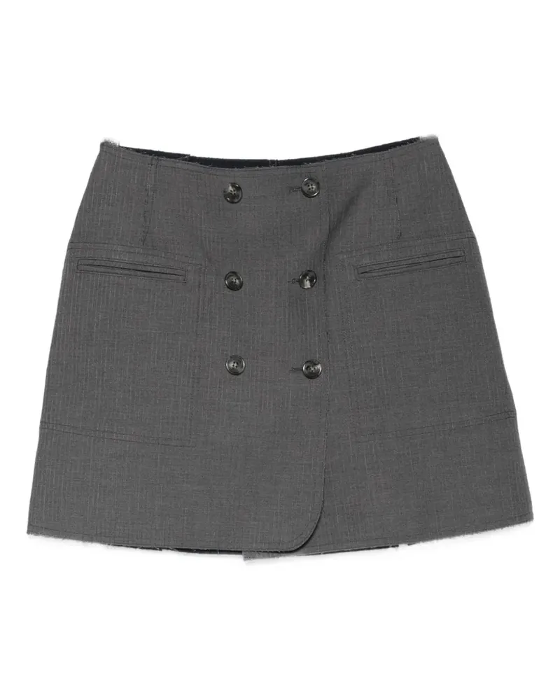 Iceberg reversible pinstripe mini skirt - Grau Grau