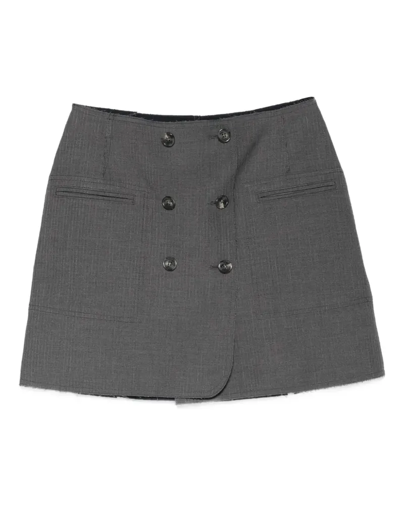 Iceberg Wendbarer Minirock mit Nadelstreifen - Grau Grau