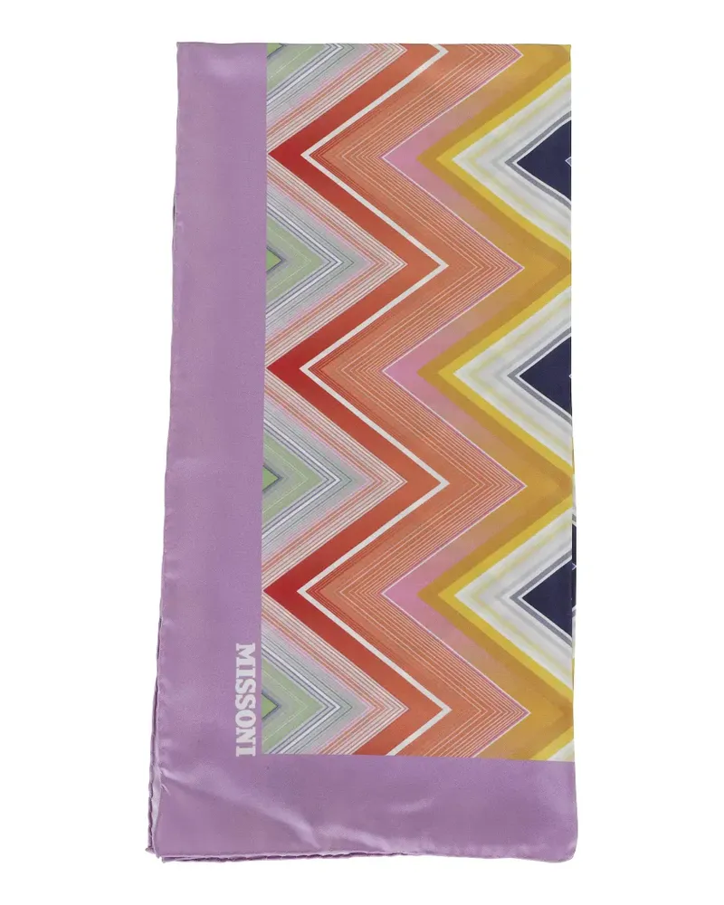 Missoni zigzag-print scarf - Violett Violett