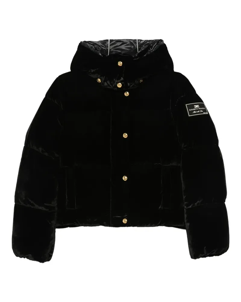 Elisabetta Franchi hooded puffer jacket - Schwarz Schwarz
