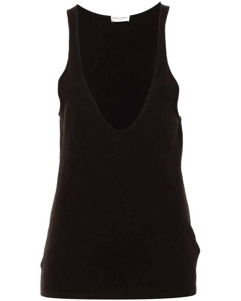 Saint Laurent Gestricktes Oberteil - Braun Braun