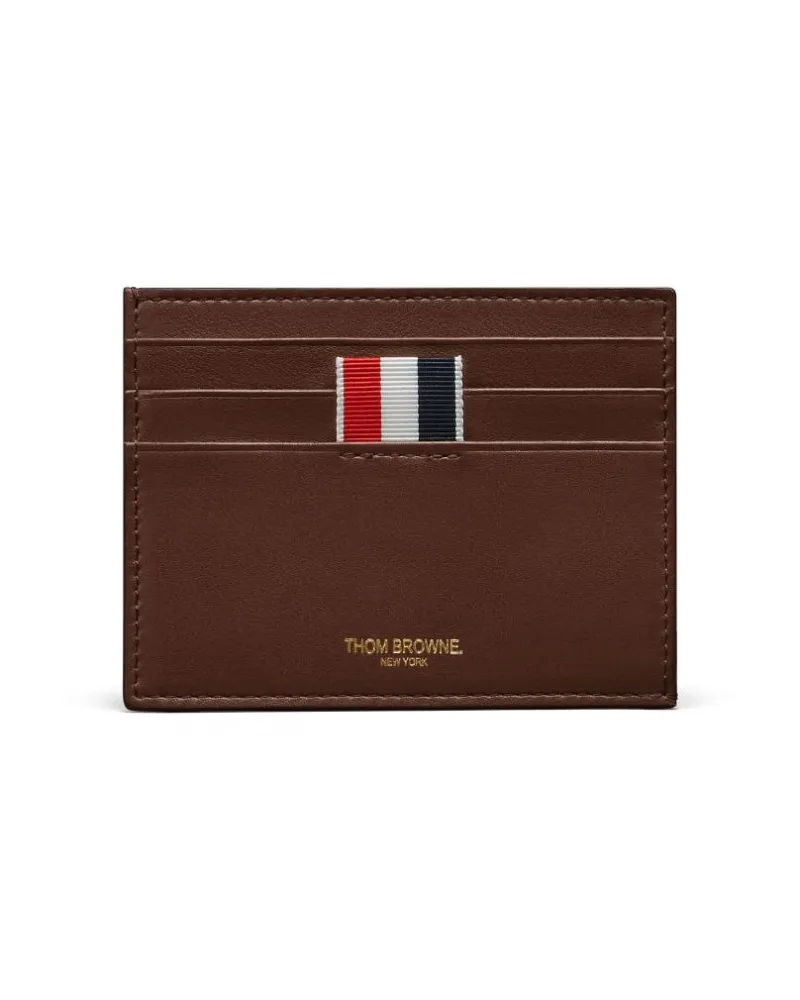 Thom Browne Double Kartenetui - Braun Braun