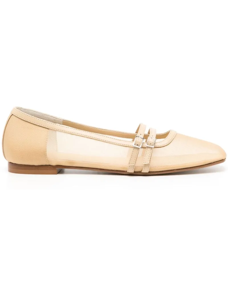 Gia Borghini Felice Mesh-Ballerinas - Nude Nude