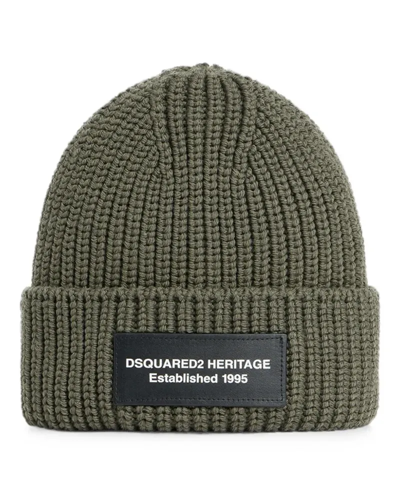 Dsquared2 Heritage Strickmütze - Grün Grün