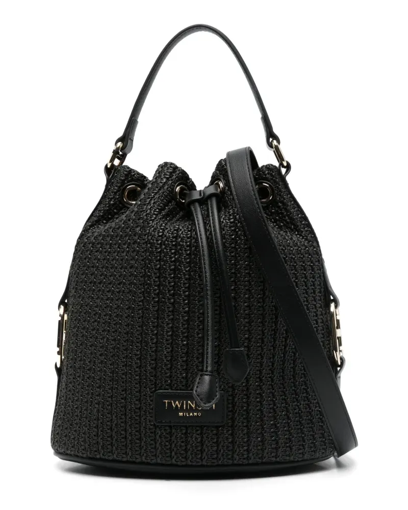 Twin-Set Grace Beuteltasche - Schwarz Schwarz