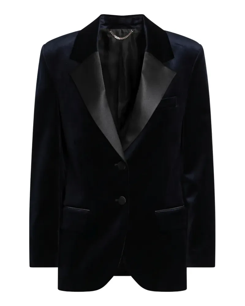 Victoria Beckham Einreihiger taillierter Camilla Blazer - Blau Blau