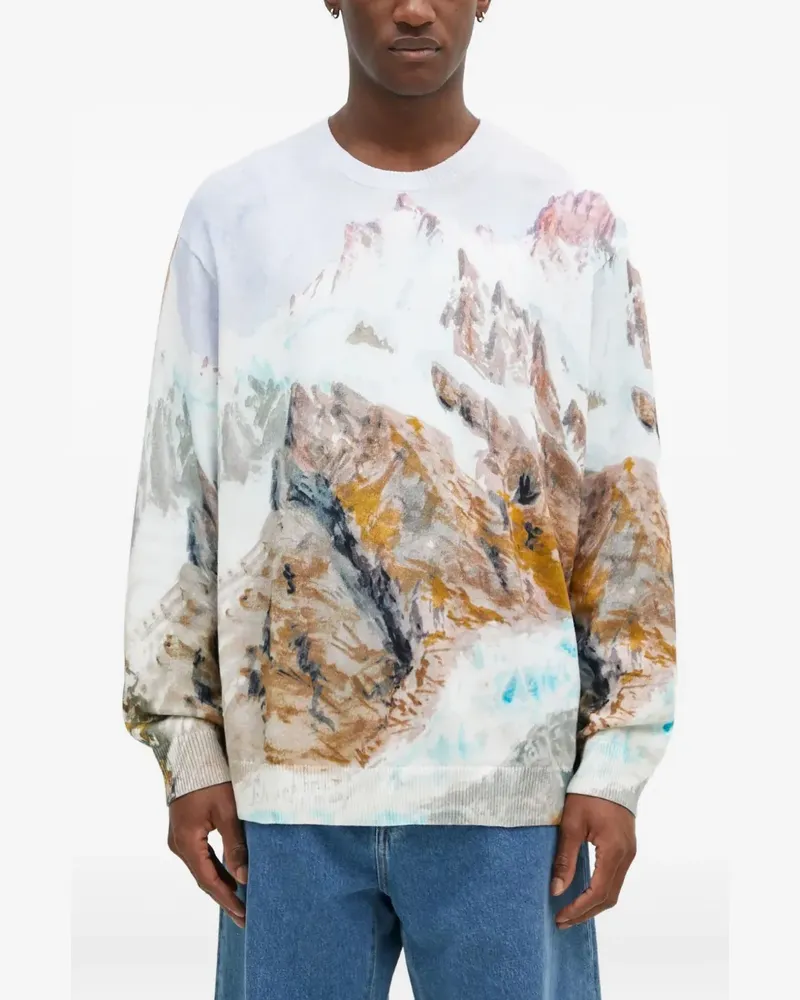 Vans printed crew-neck sweater - Weiß Weiß