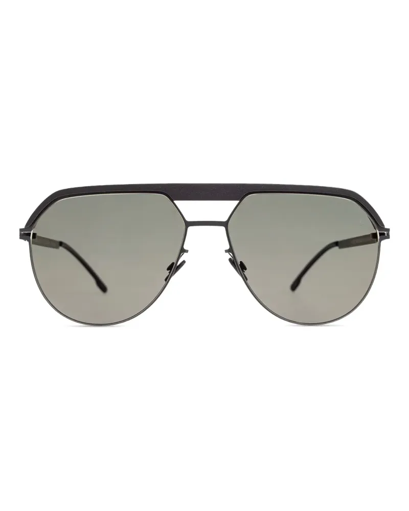Mykita Leica Sonnenbrille - Schwarz Schwarz