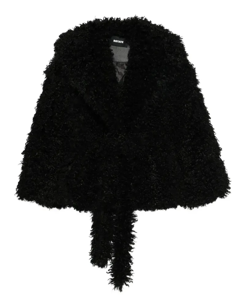 ROTATE Birger Christensen Oversized-Mantel - Schwarz Schwarz