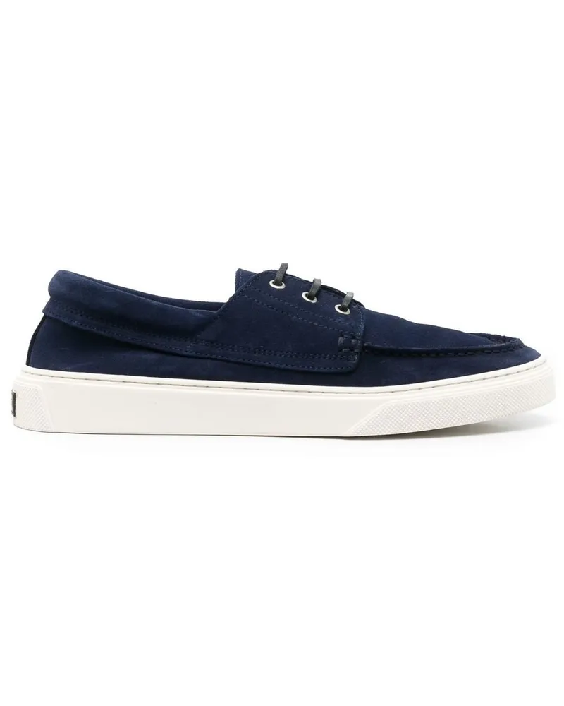 Woolrich Segelschuhe aus Wildleder - Blau Blau