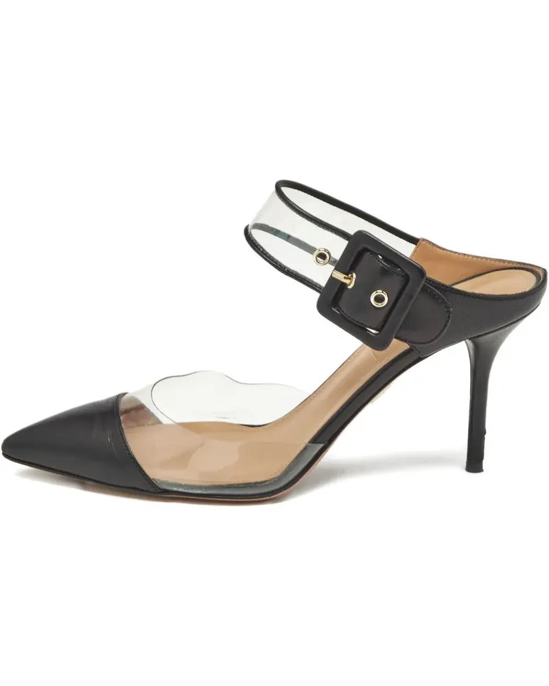 Aquazzura buckle-detail leather sandals - Schwarz Schwarz