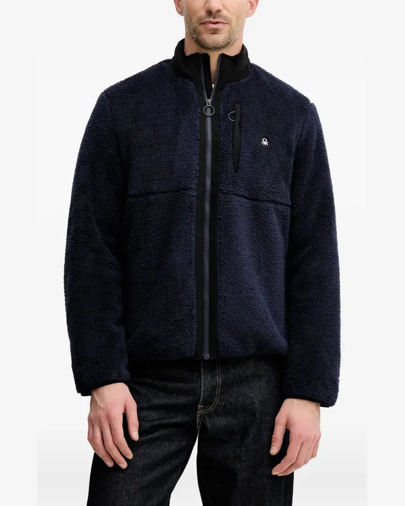 Benetton zip-fastening jacket - Blau Blau