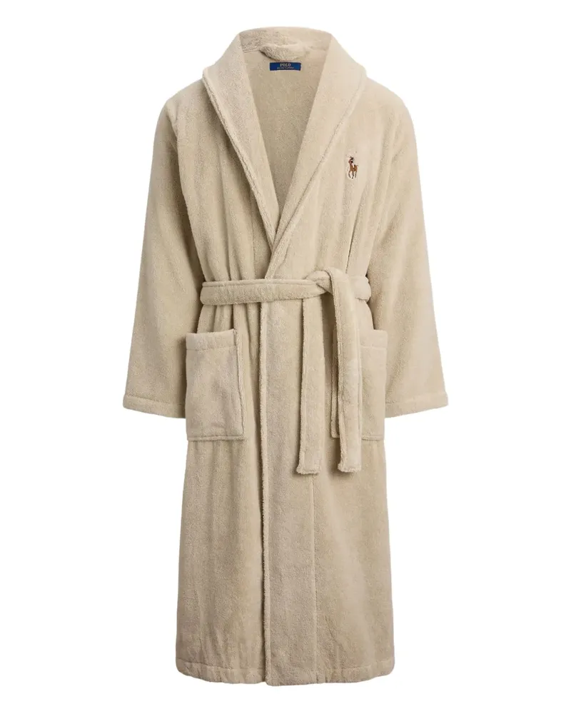 Ralph Lauren Frottee-Bademantel mit Schalkragen - Nude Nude
