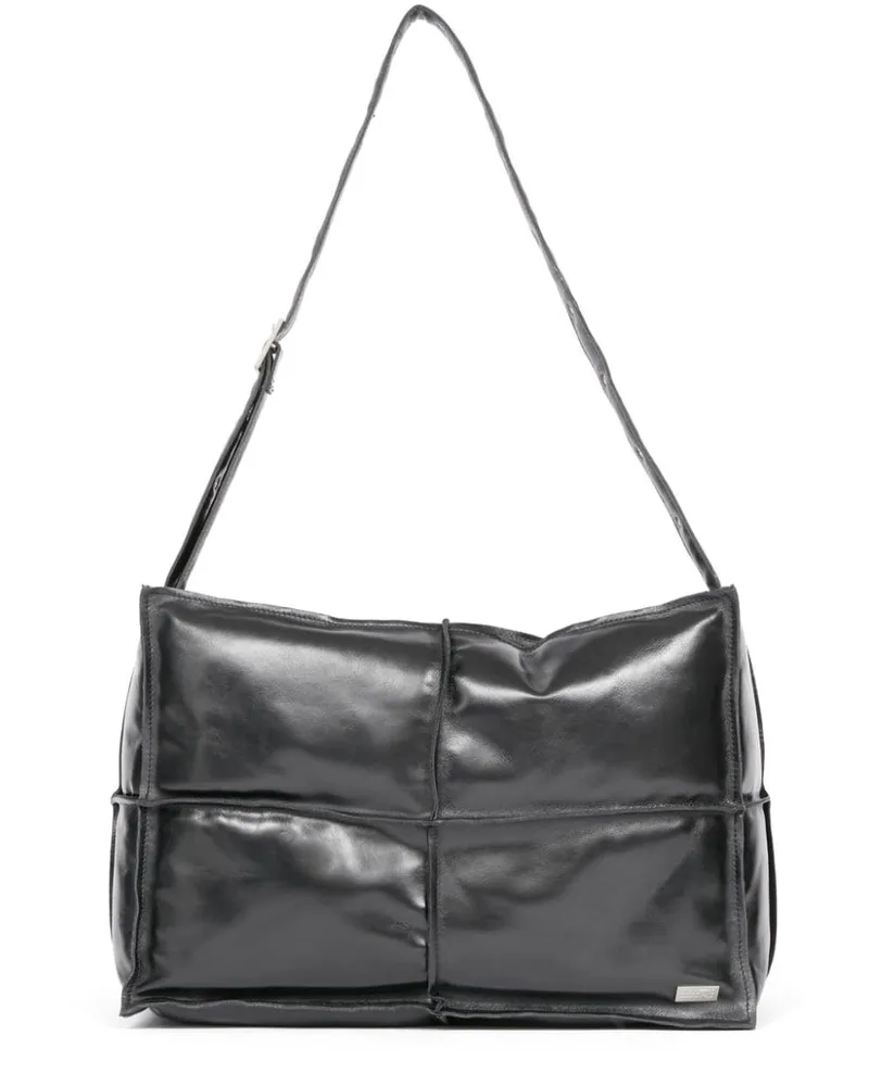 Maison Margiela Schultertasche aus Leder - Schwarz Schwarz