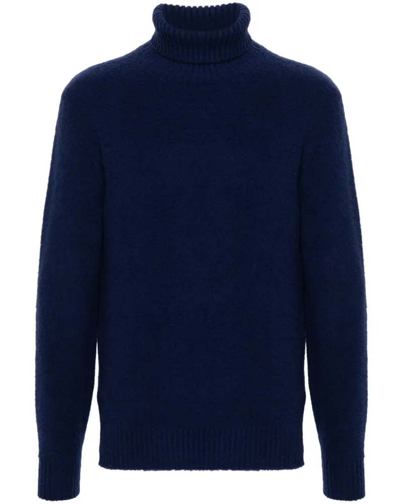 Eleventy Gebürsteter Pullover Blau