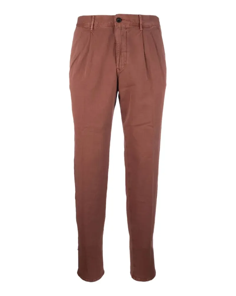 Incotex pleated-front tailored trousers - Rot Rot