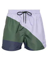 Paul Smith Gestreifte Badeshorts Violett