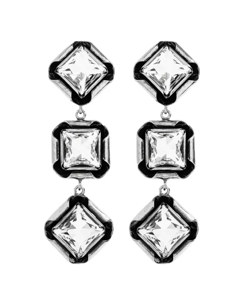 Givenchy crystal-embellished drop earrings - Silber Silber