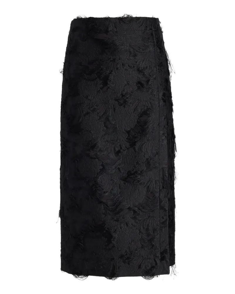 Proenza Schouler Dalma Midirock aus Jacquard - Schwarz Schwarz