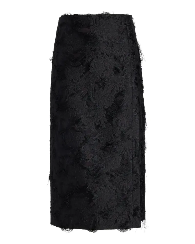 Proenza Schouler Dalma Midirock aus Jacquard - Schwarz Schwarz
