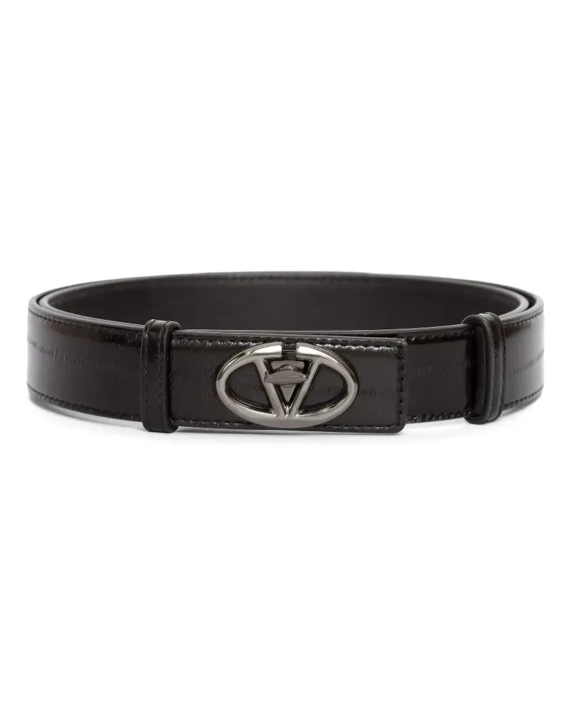 Valentino Garavani Gürtel aus Leder - Schwarz Schwarz