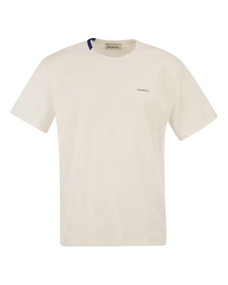 Premiata logo-detail T-shirt - Nude Nude
