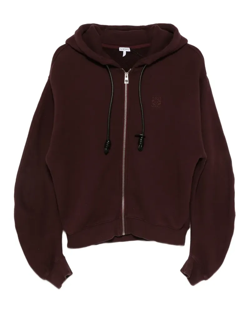 Loewe Kapuzenpullover mit Reißverschluss - Rot Rot
