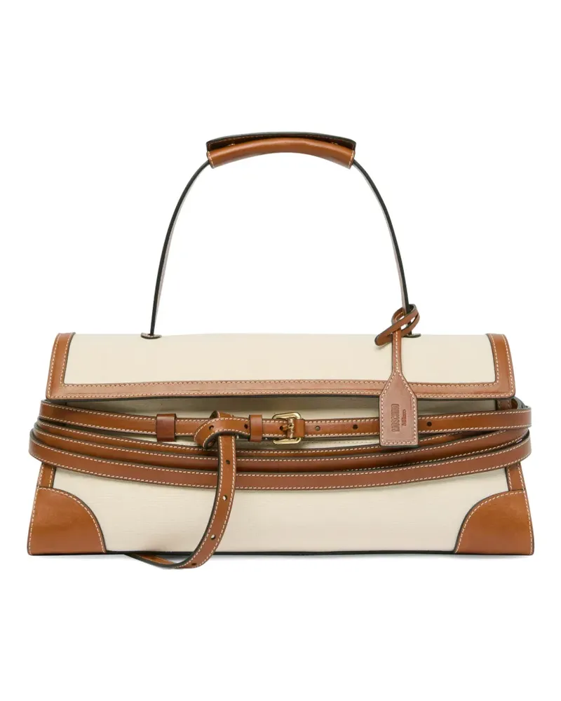 Moschino top-handle tote bag - Nude Nude