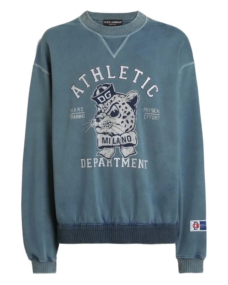 Dolce & Gabbana Sweatshirt mit grafischem Print - Blau Blau