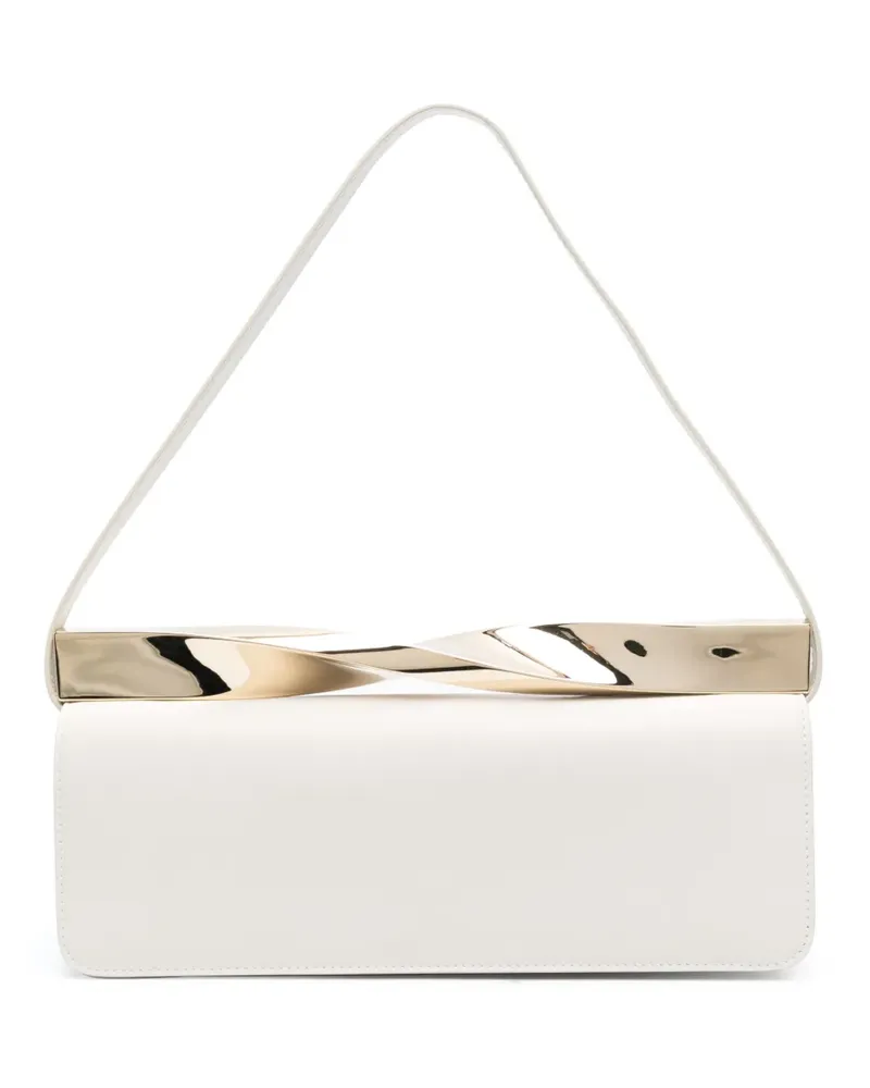 Aquazzura Schultertasche mit Drehverschluss - Nude Nude