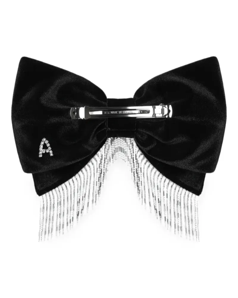 ANOUKI crystal-embellished velvet hair clip - Schwarz Schwarz