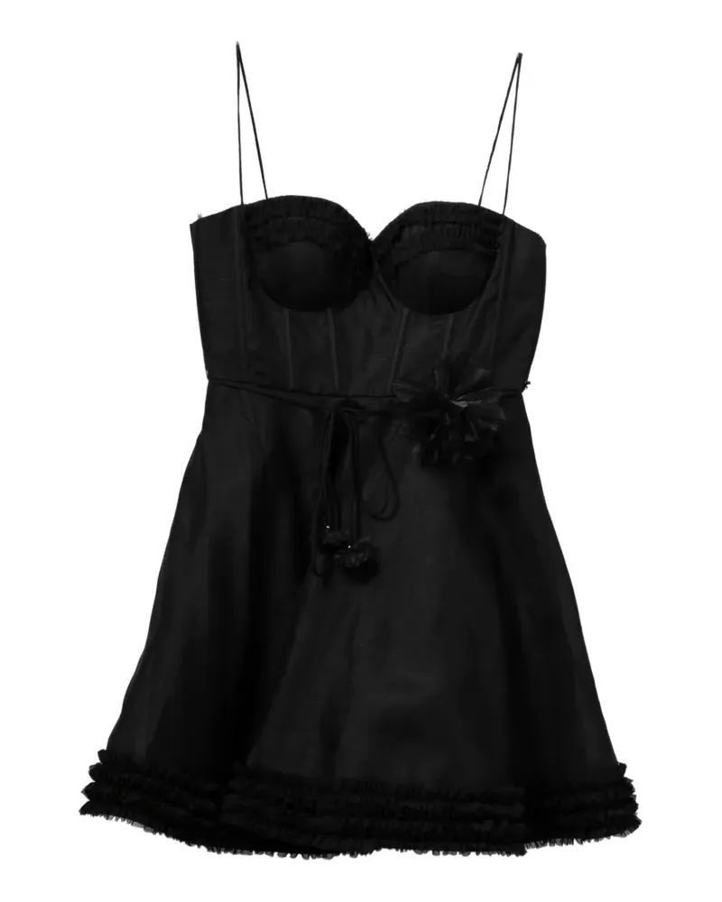 Zimmermann Luna Minikleid - Schwarz Schwarz