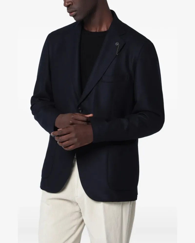 Biagio Santaniello single-breasted tailored blazer - Blau Blau