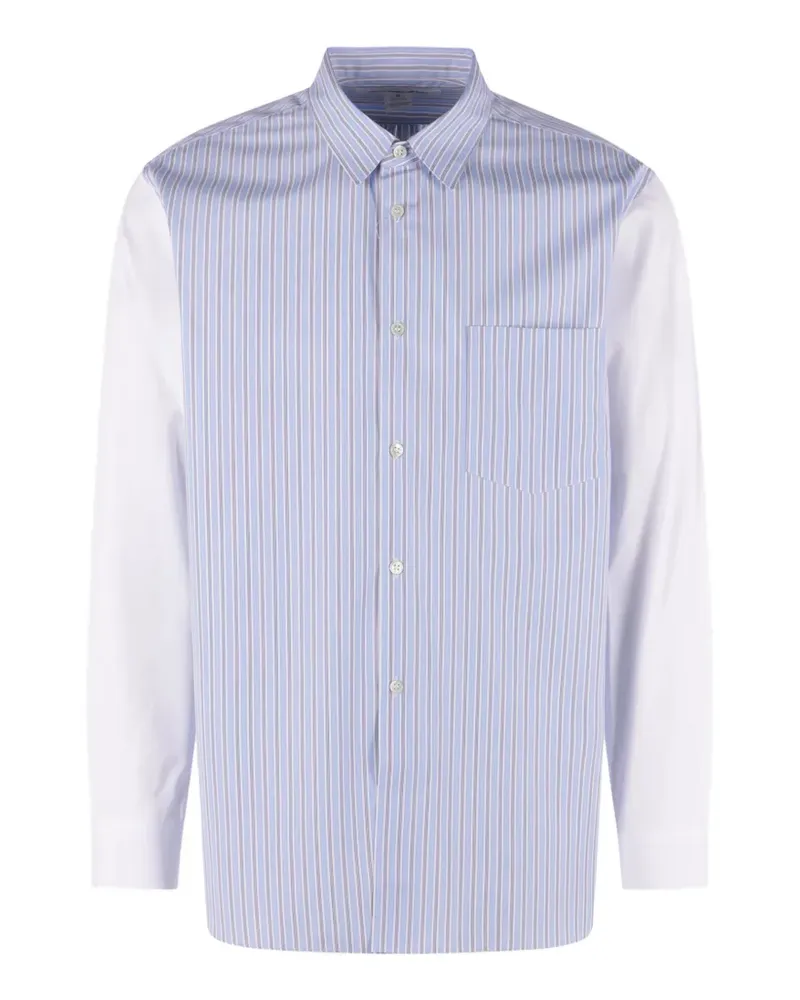 Comme des Garçons Gestreiftes Hemd - Blau Blau