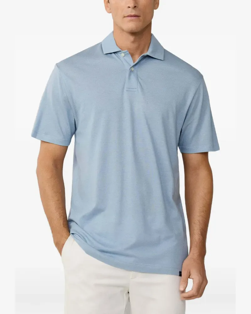 Hackett Travel Pique Poloshirt - Blau Blau