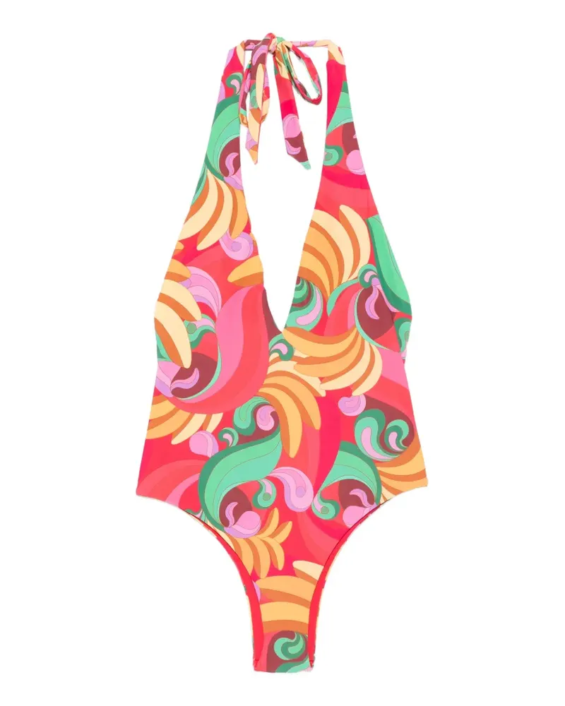 FARM Rio halterneck swimsuit - Rot Rot