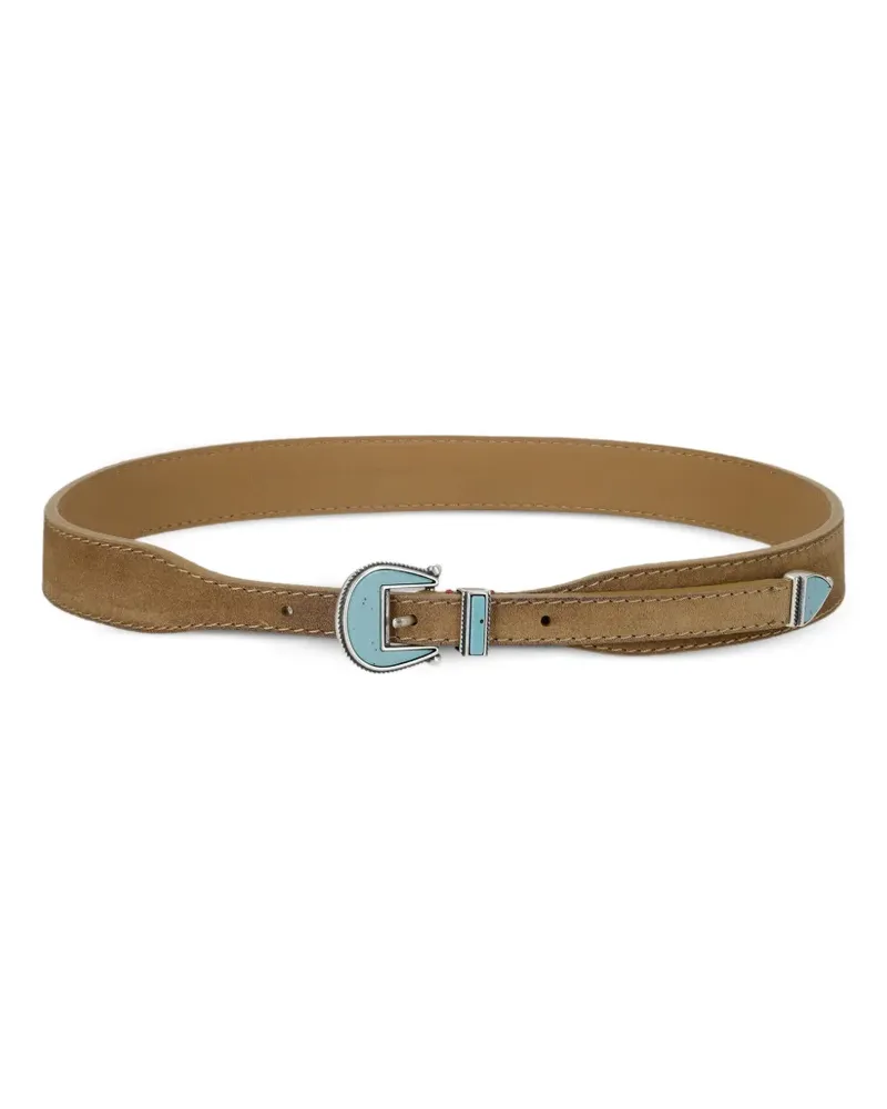 Fortela stone-embellishment leather belt - Braun Braun