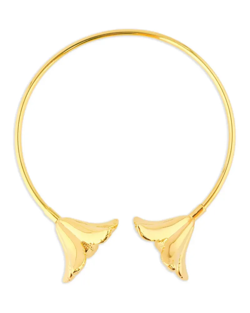 Marni Choker mit Blume - Gold Gold