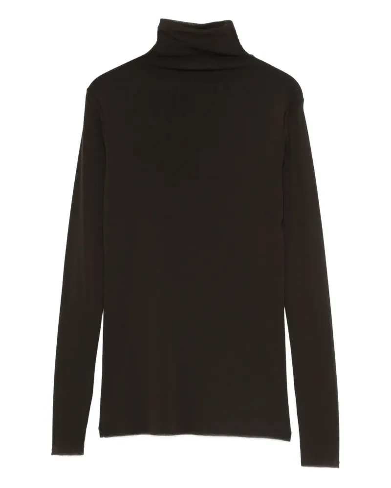 D.EXTERIOR Langarmshirt mit Rollkragen - Braun Braun