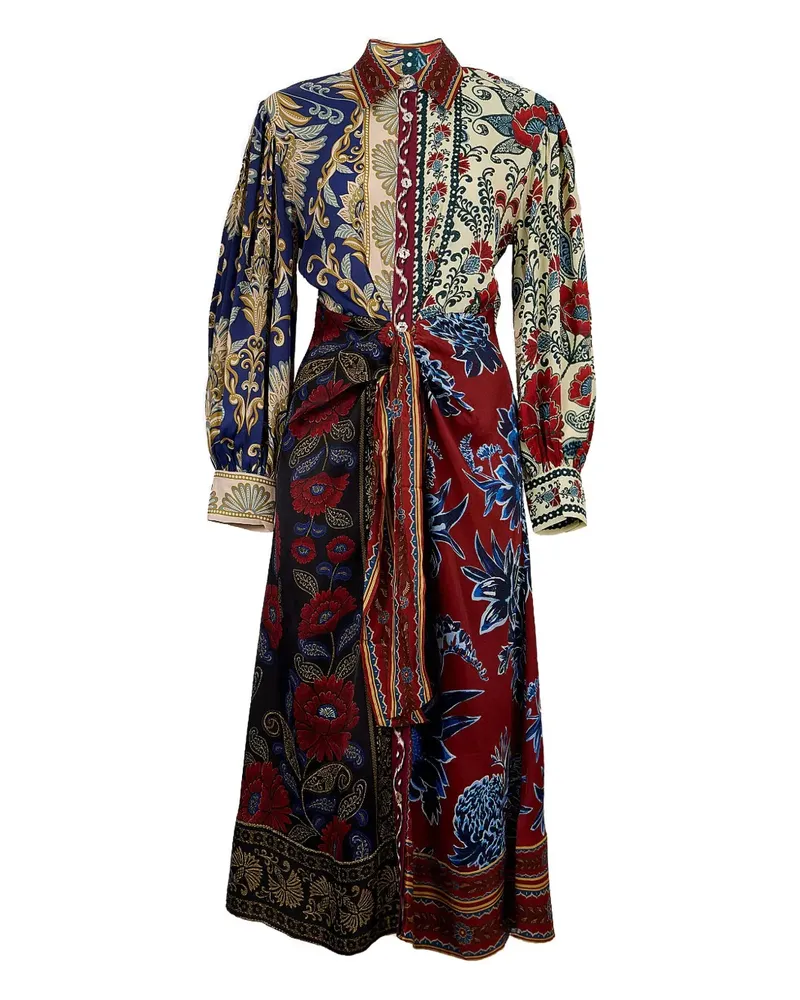 FARM Rio floral-print midi dress - Rot Rot